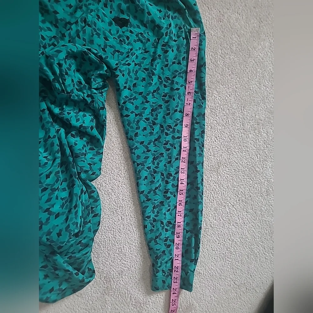 VINTAGE Maggy London by Jeannene Booher 100% Silk Long Abstract Print Dress 80's - Picture 10 of 15